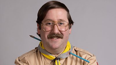 Jim Howick as Pat in Ghosts