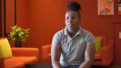 South Africa women's flanker Lusanda Dumke tells BBC Sport Africa how she got into rugby.