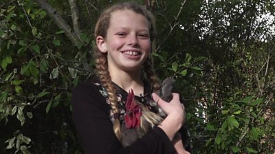 BBC young reporter Isla describes what it's like to have anxiety and how her chickens calm her down.