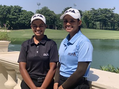 Jahanvi and Hitaashee Bakshi: Indian sisters with golfing goals - BBC Sport