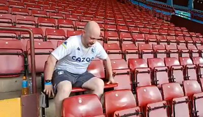 Simon Osborn at Aston Villa stadium