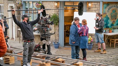 Behind the scenes filming on Ralph & Katie