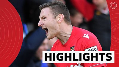 FA Cup highlights - Wrexham 3-0 Oldham - BBC Sport