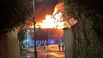 Fire crews tackle blaze at shop in Leven