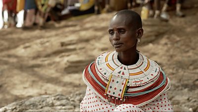 Woman from the Samburu community in Kenya