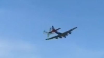 Two vintage planes collided midair during an air show in Dallas, Texas