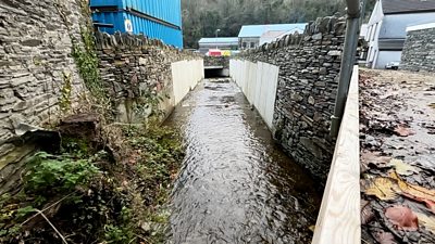Laxey river defences
