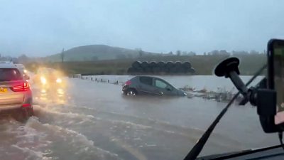 Flooding badly affecting roads in Fife