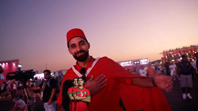 Morocco fan in Qatar