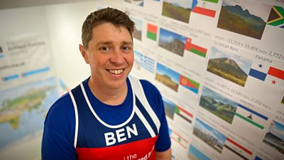Ben Wilson climbed 100 mountains on his stairs