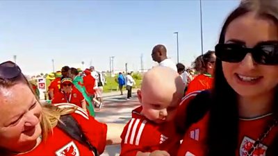 Wales fans in Qatar