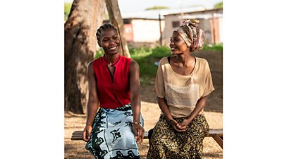 Elizabeth and Rehema in Shinyanga, Tanzania by Joseph Minde for Niambie/BBC Media Action (2022).