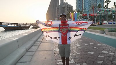 England fan in Qatar