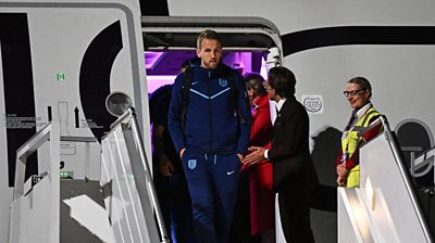 Harry Kane arrives in Qatar with England