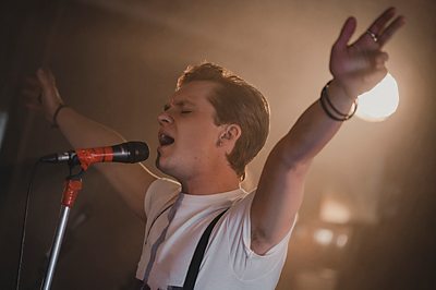 Young Tully (TOM GLYNN-CARNEY) in Mayflies (image credit: Credit: BBC/© Synchronicity Films Photographer: Jamie Simpson)