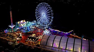 Reading's Winter Wonderland aerial