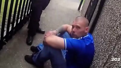 Police bodycam footage of Damien Bendall