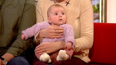 Baby Heidi who was born after her mum's cancer diagnosis.