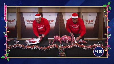 Ospreys v Scarlets Xmas Wrapping Challenge