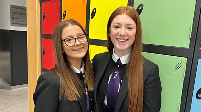 A school in North Lanarkshire is offering pupils free food, hygiene products and clothes in discreet lockers.