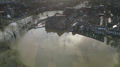 Flooded Shrewsbury