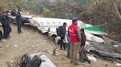 Pokhara crash site