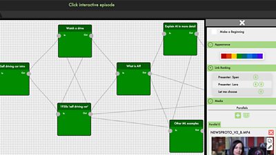  Screenshot of the interactive episode