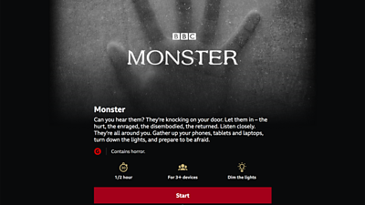 Monster immersive experience on a phone