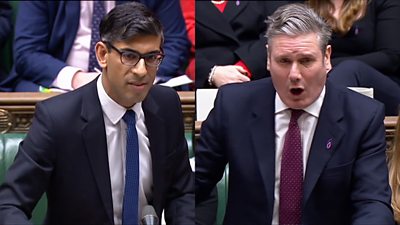 Rishi Sunak and Labour leader, Sir Keir Starmer clash at Prime Minister's Questions