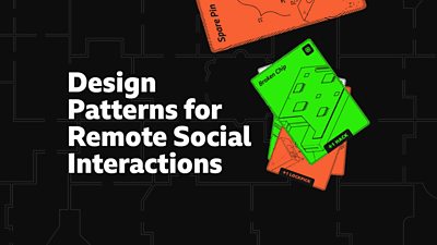 Illustration of the title of this work: Design patterns for remote social interactions.