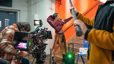 Khalil “Kai’ Sharif (ADAM ALI), Miscellaneous Crew. Photo Credit: BBC/Wall To Wall/Rope Ladder Fiction/David Gennard