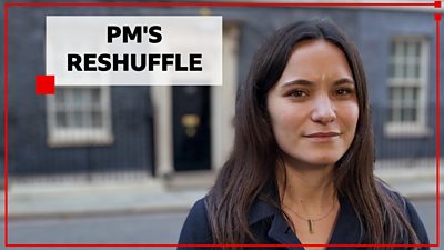 Ione Wells outside 10 Downing Street