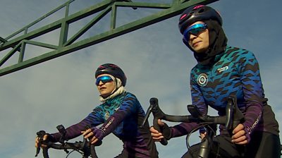 Women on bikes