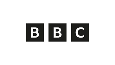 Black BBC blocks on a white background