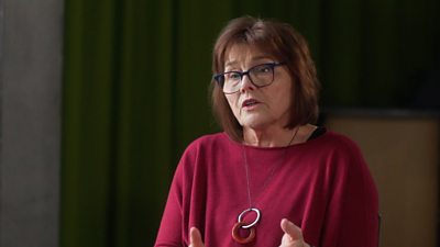 Jeane Freeman in a BBC interview