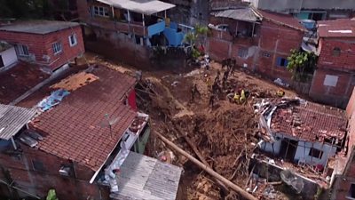 Aftermath of Brazil landslide