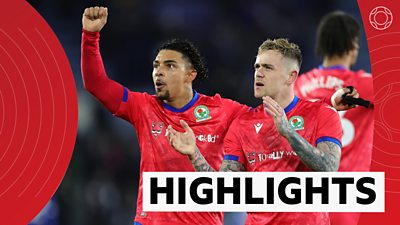 Blackburn rovers celebrate deserved win over Leicester City in the FA Cup