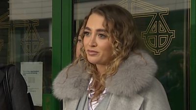 Georgia Harrison spoke after the sentencing of Stephen Bear, who posted a sex video of them online.
