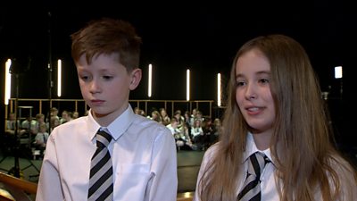 County Antrim pupils record a coronation hymn