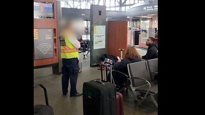 Security person in Ottawa station