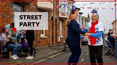 A street party in Dorset to celebrate the Queen's Platinum Jubilee.