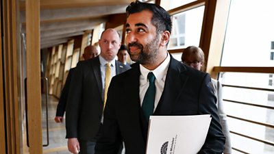 Humza Yousaf in the Scottish Parliament