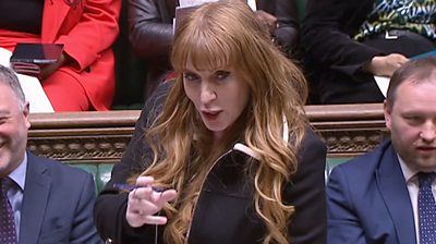 Labour deputy leader Angela Rayner at Deputy Prime Minister's Questions