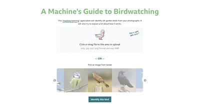 A Machine's Guide to Birdwatching