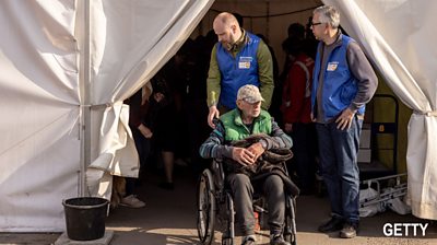 Evacuees from Mariupol arrived in Zaporizhiia, Ukraine in May 2022. Photo credit: Getty