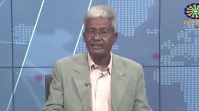 Sudan TV news presenter
