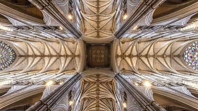 The ceiling of Wesminster Abbey