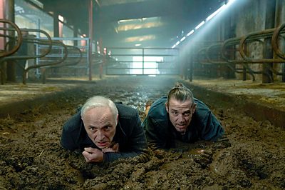Max (MARK BONNAR);Jake (JAMIE SIVES) in Guilt Series 3 Episode 1 (Credit: BBC/Expectation/Happy Tramp North/ Anne Binckebanck)