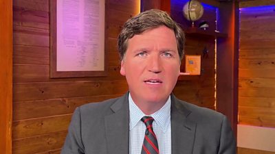 Watch Tucker Carlson's First Statement After Fox Exit - BBC News