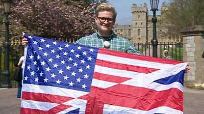 Chase Watson Hieneman with american/uk flag